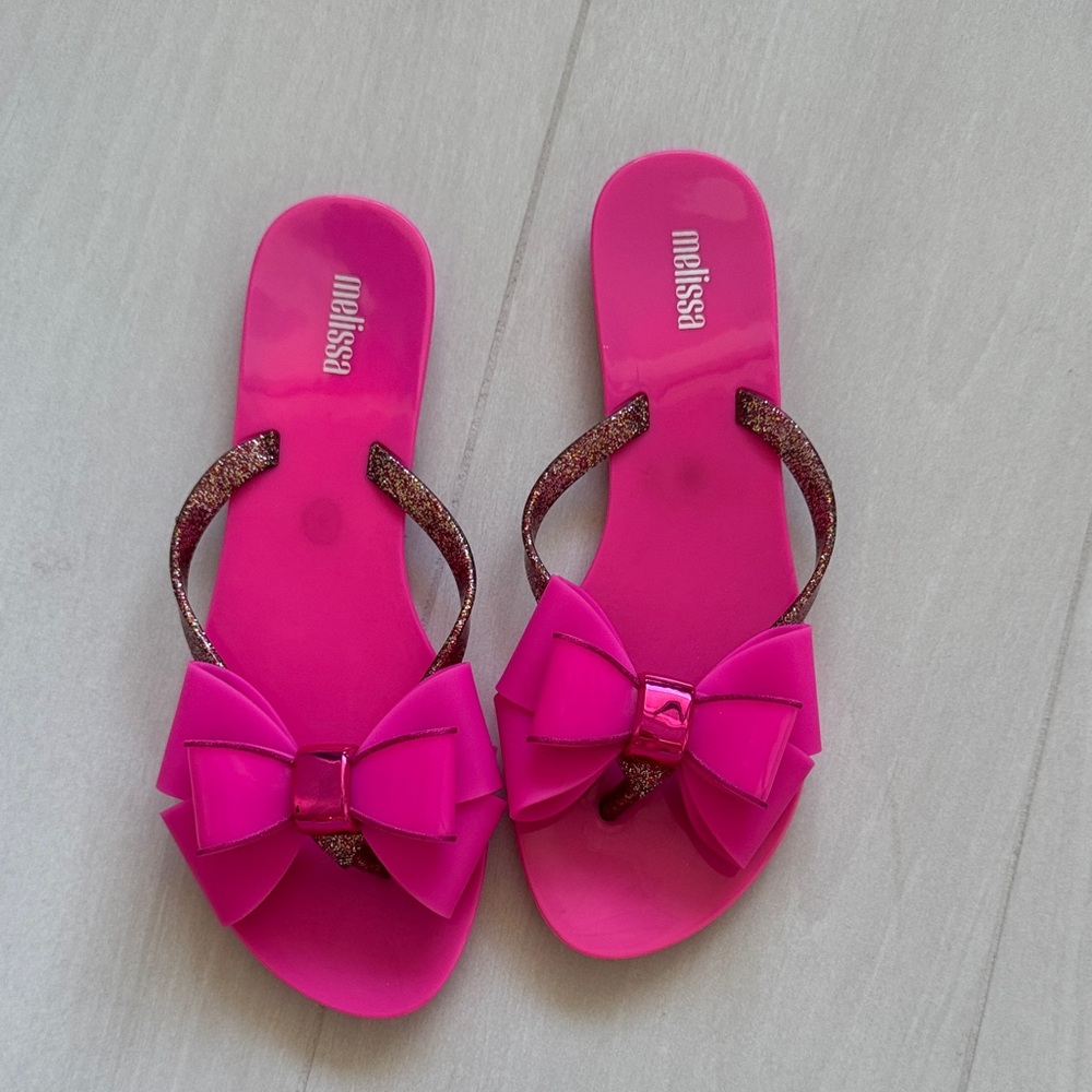 Melissa Pink Sandals with Bow
